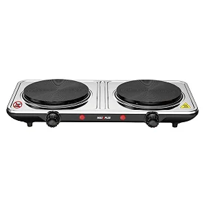 Max Plus MP-243HP Double Burner Electric Hotplate 2000W Stainless Steel