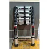 2.6m Heavy-Duty Aluminum Single Telescopic Ladder -Silver