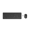 GKM520 Wireless Keyboard & Mouse Combo – Black Computer Set for Laptop & Desktop