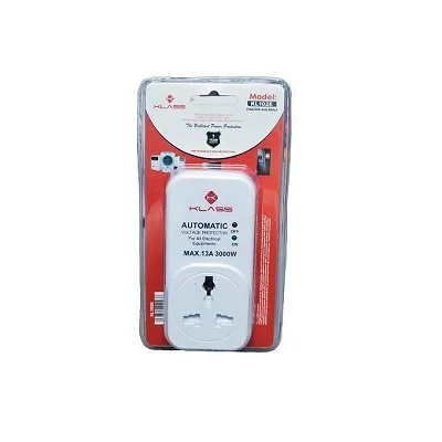 Klass Automatic Voltage Protector Power Guard for TV, Fridge &amp; Computer – White