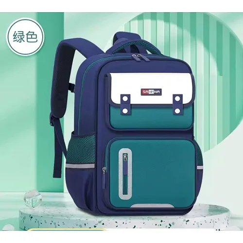 Teenage Kids School Backpack for Boys and Girls – Blue/Green