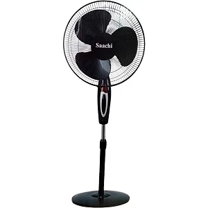 Saachi 16-Inch Standing Fan with Plastic Blades and Powerful Motor