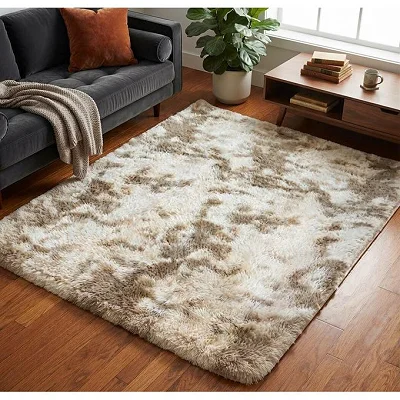 1.5 x 2m Soft Fluffy Center Carpet – Medium Shaggy Area Rug