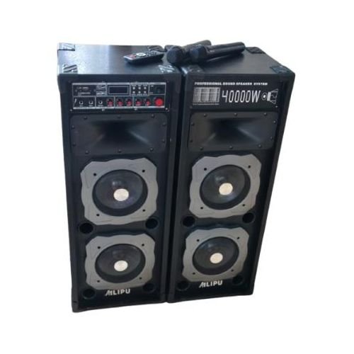 Amplifier Pair Of Speakers With 2 Wireless Microphone Used When Directly Connected To Electricity Or Solar Guitar And Mic Inputs Bluetooth Flash Card Aux Inputs Very Loud Speaker - Multicolor