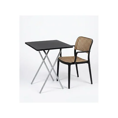 Foldable Outdoor Garden Table with Chair – Portable Camping, Patio &amp; Picnic Set