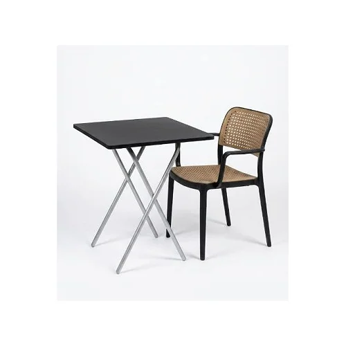 Foldable Outdoor Garden Table with Chair – Portable Camping, Patio &amp; Picnic Set