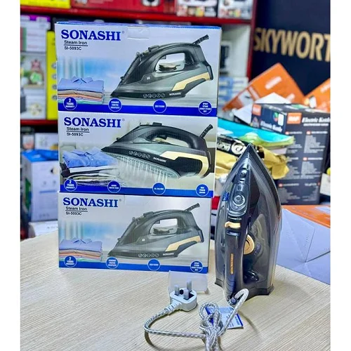 Sonashi Steam Iron With Large Water Tank, Burst Steam &amp; Ceramic Soleplate – Multicolour
