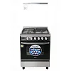 60×60cm Saachi 3 Gas + 1 Electric Stove Cooker with Electric Oven  – Silver