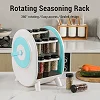 Rotating Spice Rack Organizer with 18 Jars – 360° Spinning Seasoning, Salt & Herb Holder – Multicolor