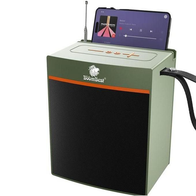 BoomBest LN-1036BT Portable Wireless Bluetooth Speaker with Phone Holder & FM Radio