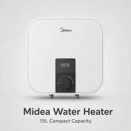 Midea 15L Electric Water Heater D15-20VI – 2000W Wall-Mounted Vertical