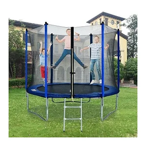 8FT Trampoline for Kids and Adults - Multicolour