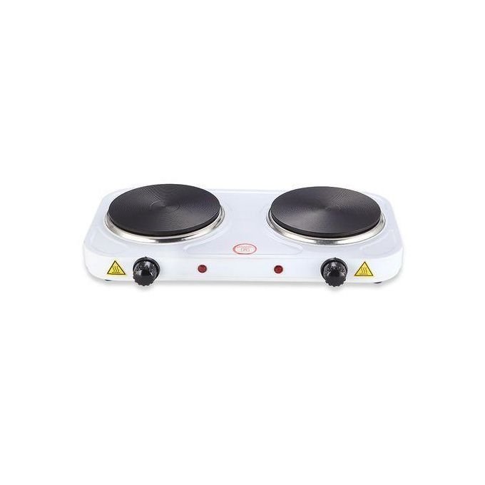 Double burner Ceramic Electric Stove Hot plate- Black / White