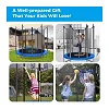 6FT Kids Trampoline with Safety Enclosure Net and Padding