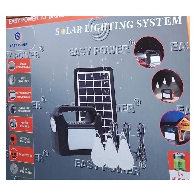 Solar Kit With 3 Lighting Bulbs - Multicolor
