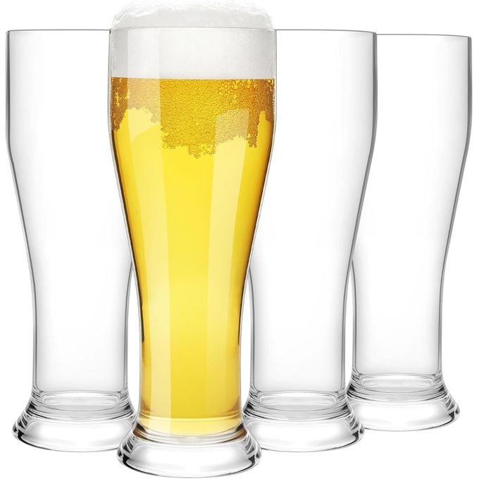 Set Of 6 Beer Glasses, Juice, Water  480ml - Clear