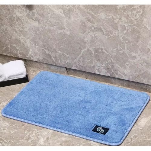 40×60cm Soft Non-Slip Door Mat - Blue