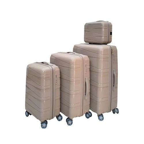 Set Of 4 Pcs  Waterproof Rubber Suitcase - (L,M,S,XS)