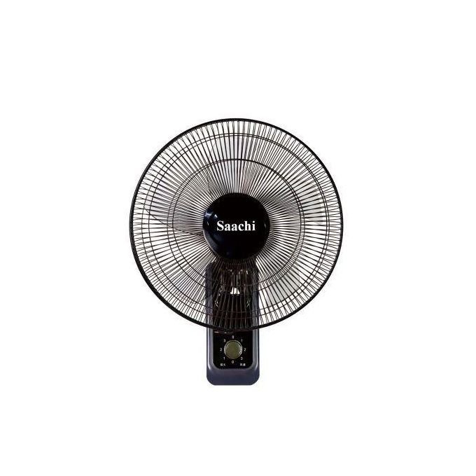Saachi Quality Wall Mount Fan With Powerful Wind-Black
