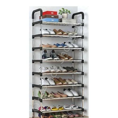 8 Layers Multi-Tier Stainless Steel Shoe Rack Shoe Organizer Closet Shoe Organizer