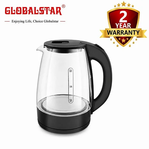 Globalstar 1.8L Glass Electric Kettle GS-1001 - Auto Shut-Off &amp; Boil-Dry Protection