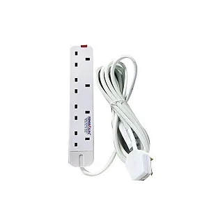 Power King 4-Way Extension Cable - 3M White