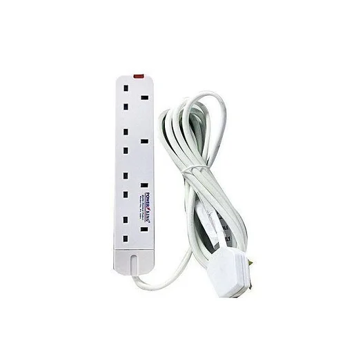 Power King 4-Way Extension Cable - 3M White
