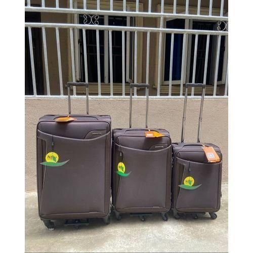 Set Of 3 Trolley Bags with 5 Wheels - Multicolor