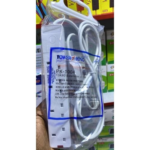 Power King Original 4 Ways Extension Cable, 3 Meters,