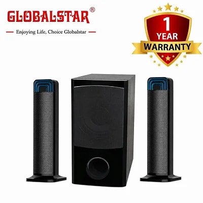 Global Star GS-002 2.1CH Soundbar with Subwoofer – Bluetooth, USB, SD &amp; FM