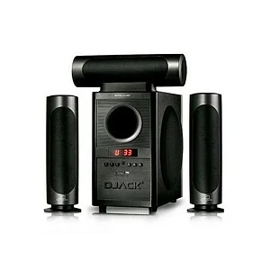 Djack AK-903L HiFi Home Theater Woofer – Bluetooth & FM Radio Speaker System, Black