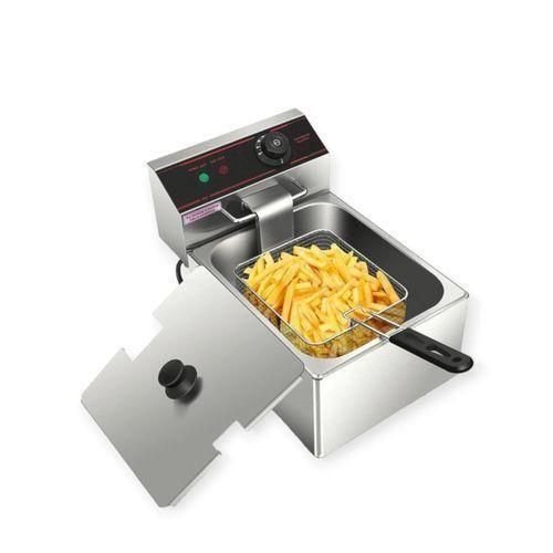 Pixel Single Commercial Deep Fryer, 6Litres -Silver