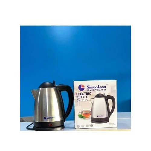 Simbaland Electric Fast Cooking Kettle 1.8L – Stainless Steel Silver