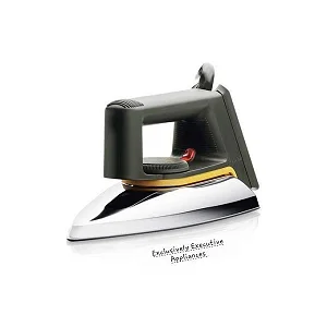 Simbaland Original Electric Dry Iron – Silver Flat Iron (1 Yr Warranty)