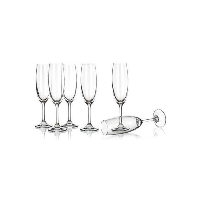 6 Pcs Set Of Champagne Glasses, Wine Champagne-Transparent