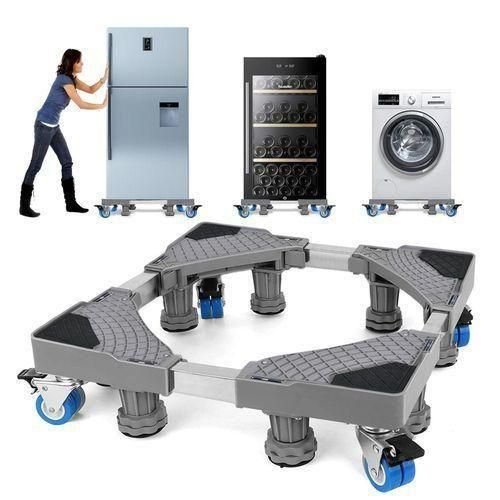 Heavy Duty Washing Machine Base Stand 4 Feet Adjustable Refrigerator Base Support 50-75cm Anti-Vibration Dryer Floor Trays Dishwasher Support