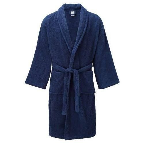 Cotton Bathrobe - Navy Blue