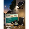 100W Solar Street Light with Solar Panel & Remote Control – Waterproof LED Floodlight