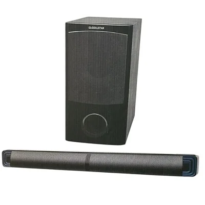 Global Star GS-002 Multimedia Soundbar &amp; Subwoofer – 2.1CH Bluetooth USB SD FM System