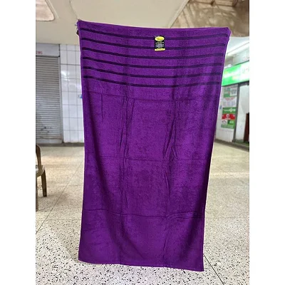 Super Cotton Bath Towel Large 90cm × 150cm – Soft &amp; Absorbent -Purple