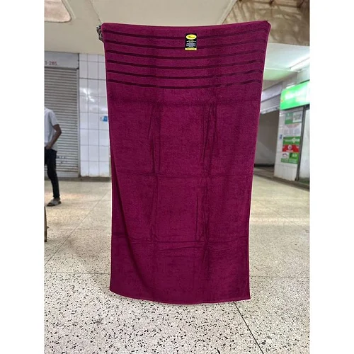 Cotton Bath Towel Large 90cm × 150cm – Soft &amp; Absorbent - Maroon