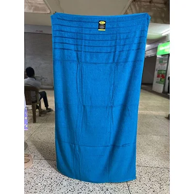 Cotton Bath Towel Large 90cm × 150cm - Sky Blue