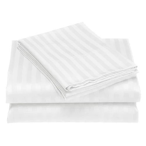 4Pcs 5×6 Egyptian Cotton Bedsheets Set – 2 Bedsheets &amp; 2 Pillowcases – White