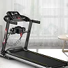 Foldable Motorized Treadmill Walking Pad with Massager & LED Display – Black