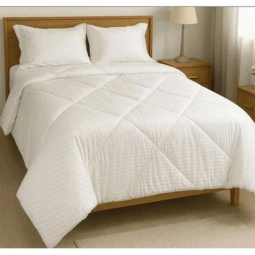 6x6 4-Piece Egyptian Duvet Set (1 Bedsheet, Duvet &amp; 2 Pillow Cases  – White