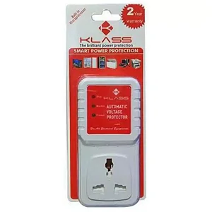 Automatic Voltage Protector for Fridge, TV, Freezer & Washing Machine – White/Red