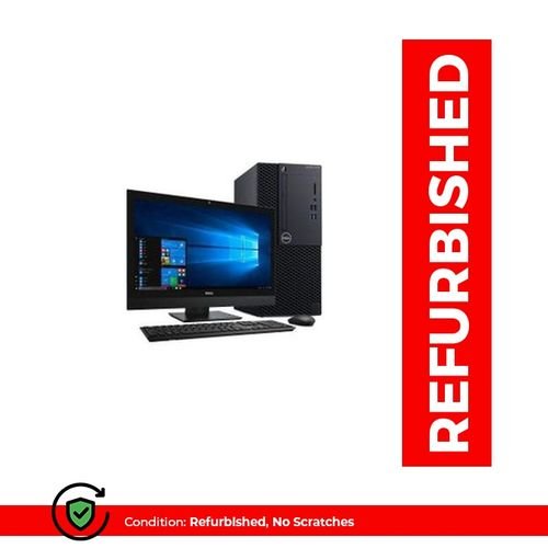 OptiPlex 3090/3060/7040 Desktop Intel Core I5- 500GB HDD,8GB Ram, With 19" Monitor - Black (Refurbished)