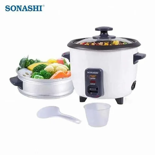 Sonashi 1.8L Rice Cooker – Non-Stick Pot, Steamer &amp; Keep Warm