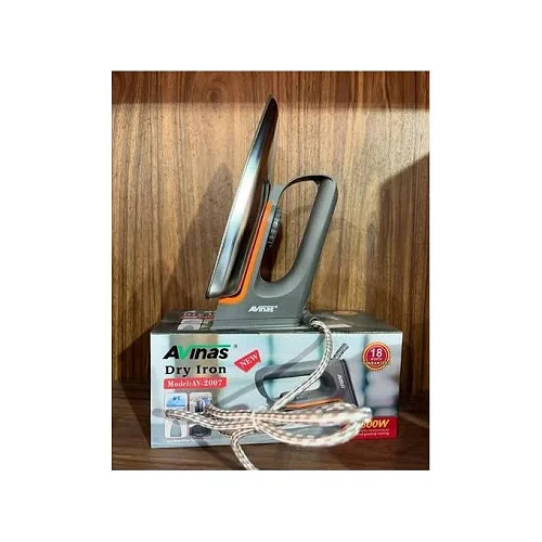 Avinas Electric Dry Iron – Silver Non-Stick Flat Iron