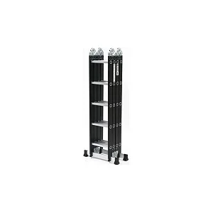 4x5 Foldable Aluminum Ladder for Construction, Painting and Repairs